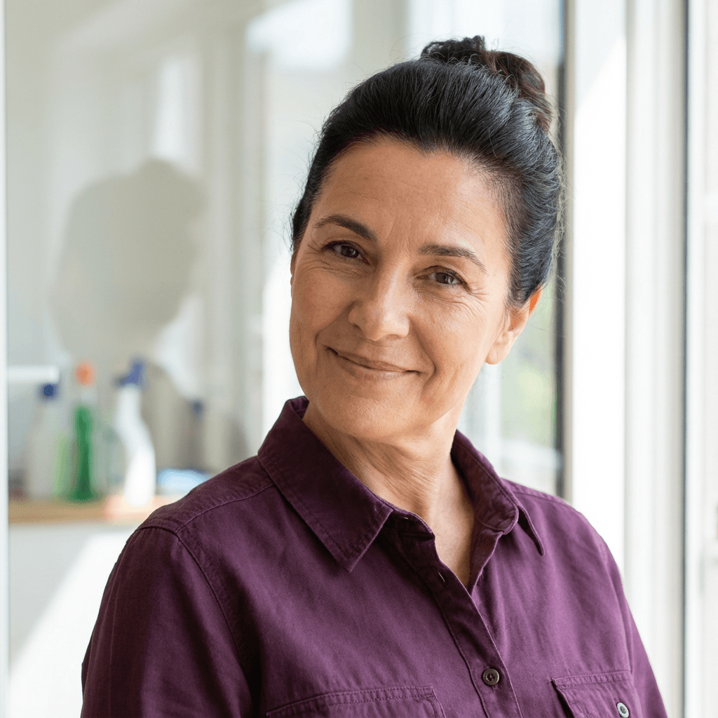 Elif Yılmaz in a modern clinic environment